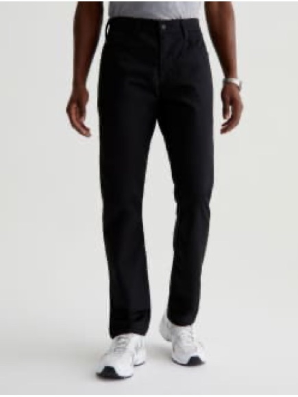 AG Everett Men's Black Slim Straight Jeans